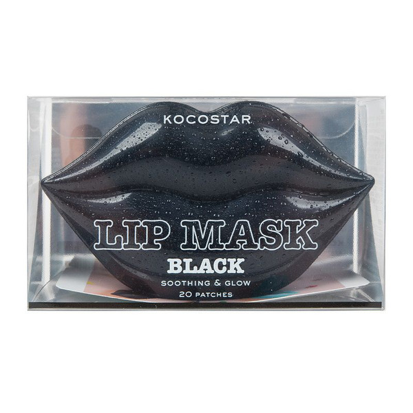 Гидрогелевые патчи для губ с ароматом черешни Black Lip Mask Cherry Flavor, KOCOSTAR   20 шт