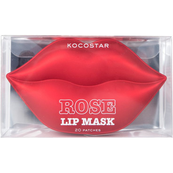 Гидрогелевые патчи для губ с экстрактом лепестков розы Rose Lip Mask, KOCOSTAR   20 шт