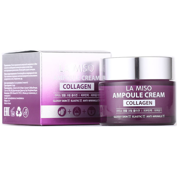 Антивозрастной ампульный крем для лица с коллагеном Ampoule Cream Collagen, LA MISO   50 мл