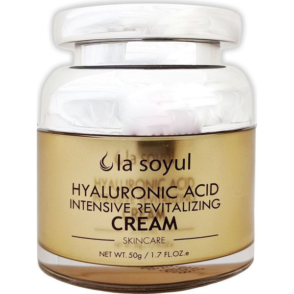 Омолаживающий крем для лица с гиалуроновой кислотой Hyaluronic Acid Intensive Revitalizing Cream, LA SOYUL   50 г