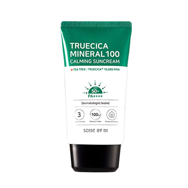 Крем солнцезащитный Truecica Mineral 100 Calming Suncream SPF 50PA++++  SOME BY MI  , 50 мл
