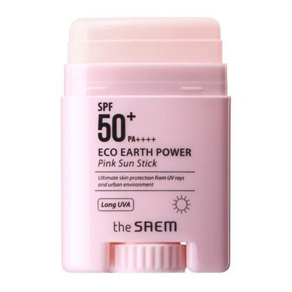 Крем солнцезащитный в виде стика Eco Earth Power Pink Sun Stick SAEM, 16 г