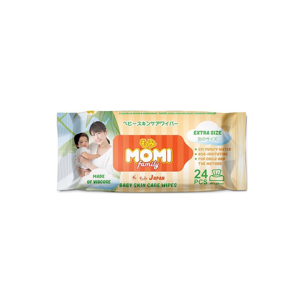 Детские влажные салфетки Family Extra Size, MOMI   24 шт.