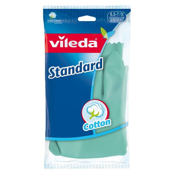 Перчатки стандарт с напылением, размер S,  VILEDA  1 пара