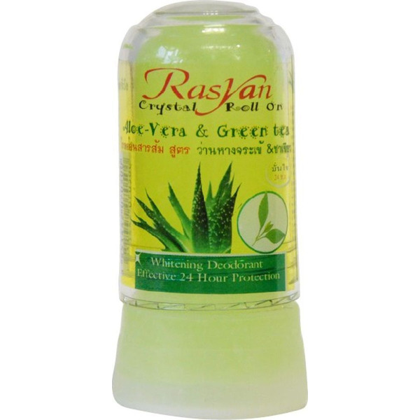 Дезодорант-кристалл с Алое вера и Зеленым чаем, RASYAN  80 гр