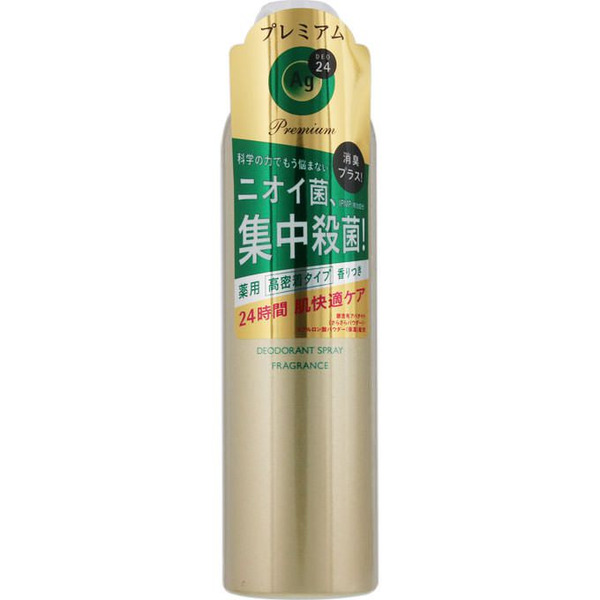 Спрей дезодорант-антиперспирант с ионами серебра c цветочным ароматом Ag DEO24 Premium, Shiseido 142 г