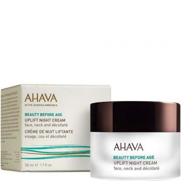 Ночной крем для подтяжки кожи лица, шеи и зоны декольте Beauty Before Age, AHAVA,  50 мл
