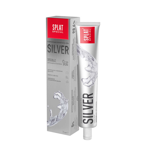 Зубная паста-гель освежающая Special Silver, SPLAT 75 мл