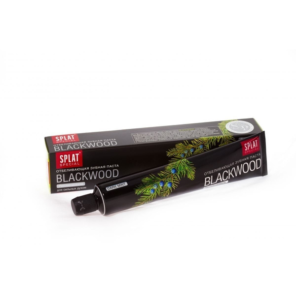 Зубная паста отбеливающая Special Black Wood, SPLAT 75 мл