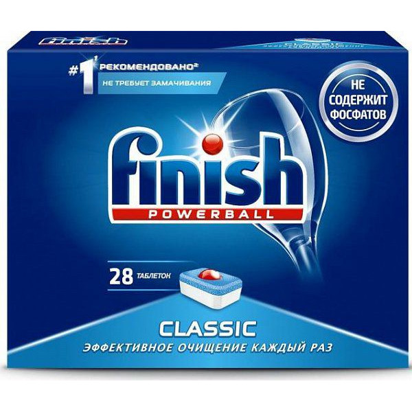 Таблетки для посудомоечной машины Classic, FINISH 28 шт.