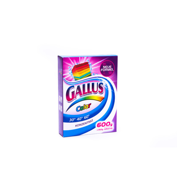 Порошок для стирки цветного белья, Gallus 650 г (на 10 стирок)