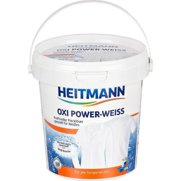 Мощный пятновыводитель на кислородной основе для белого белья Oxi Power-Weiss, Heitmann 750 г