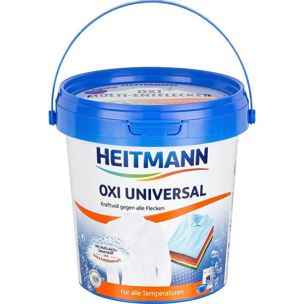 Мощный универсальный пятновыводитель на кислородной основе для всех температурных режимов Oxi Universal, Heitmann 750 г