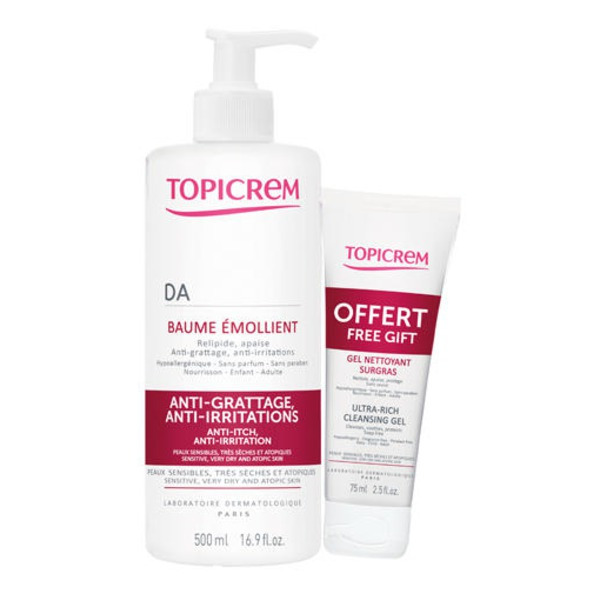 Топикрем Набор АД Бальзам + АД Гель Atopic Skin, Topicrem 500 мл/75 мл