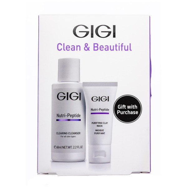 Джи Джи Подарочный набор Clean&Beautiful Nutri-Peptide, GIGI 60 мл + 15 мл