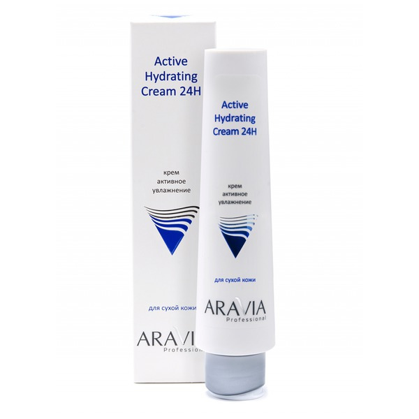 Аравия Крем для лица активное увлажнение Active Hydrating Cream 24H, Aravia professional 100 мл