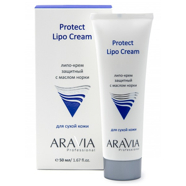 Аравия Липо-крем защитный с маслом норки Protect Lipo Cream, Aravia professional 50 мл