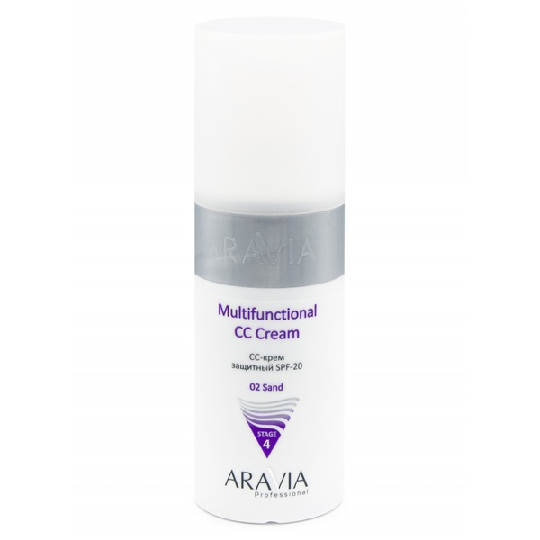 Аравия CC-крем защитный SPF20 Multifunctional CC Cream send 02, Aravia professional 150 мл