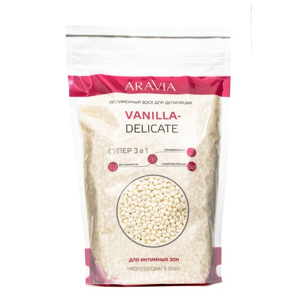 Аравия Полимерный воск для депиляции Vanilla-Delicate, Aravia professional 1000 г