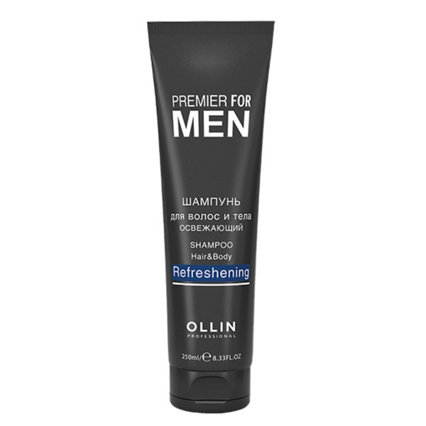 Оллин Професионал Освежающий шампунь для волос и тела, Ollin Professional 250 мл