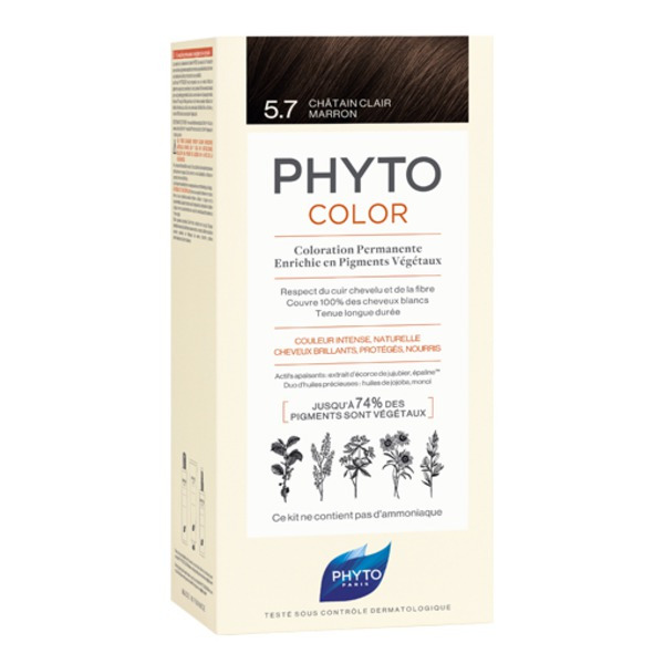 Фито 5.7 Фитоколор Краска для волос Светлый каштан, Phyto 180 г