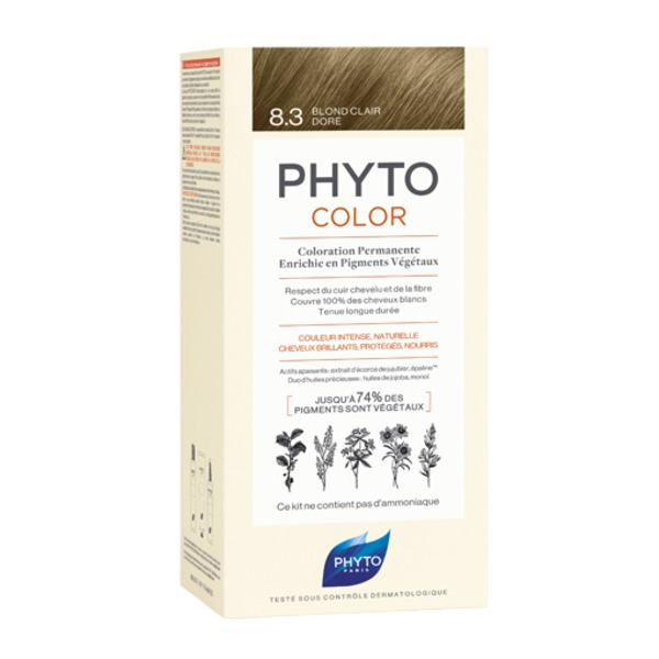 Фито 8.3 Фитоколор Краска для волос Светлый золотистый блонд, Phyto 180 г