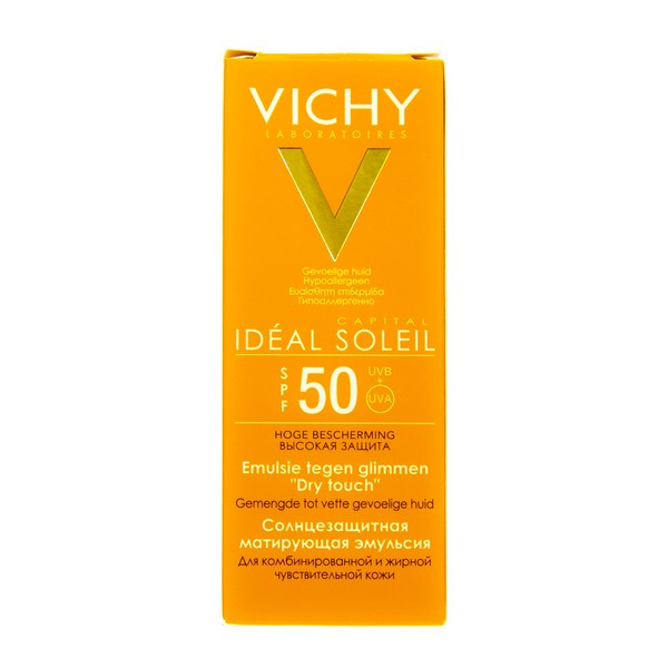 Виши Матирующая эмульсия для жирной кожи SPF50 Capital Ideal Soleil, Vichy 50 мл