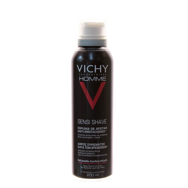 Виши Пена для бритья для чувствительной кожи, склонной к покраснению, Vichy 200 мл