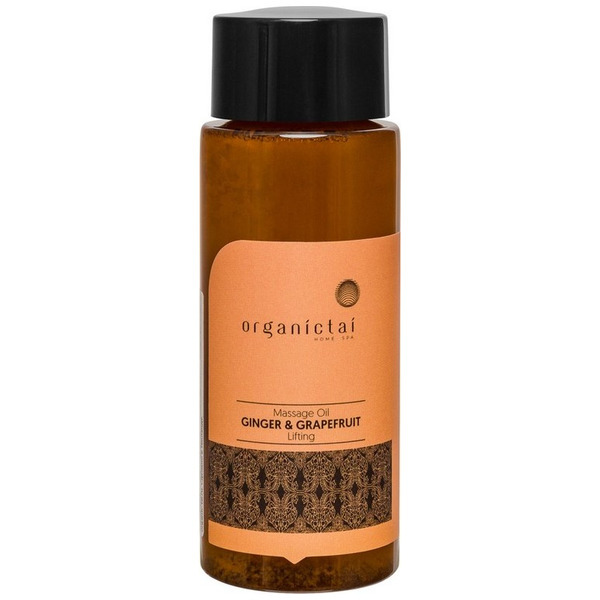 Массажное масло для тела с имбирем и грейпфрутом Massage Oil Ginger & Grapefruit Lifting, OrganicTai 100 мл