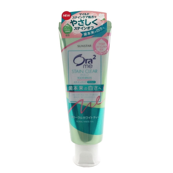 Паста зубная для белизны зубов и удаления налета Чай с Жасмином Ora2 Me, Sunstar 130 гр Паста зубная для белизны зубов и удаления налета Чай с Жасмином Ora2 Me, Sunstar 130 гр