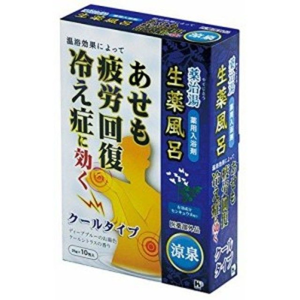 Соль для принятия ванны освежающая и тонизирующая Прохладный источник,  Yakujito 10 шт