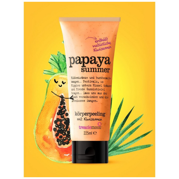Скраб для тела летняя папайя Papaya Summer Body Scrub, Treaclemoon 225 мл
