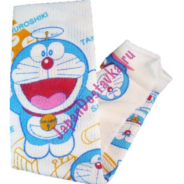 Мягкая массажная детская мочалка Doraemon, AISEN