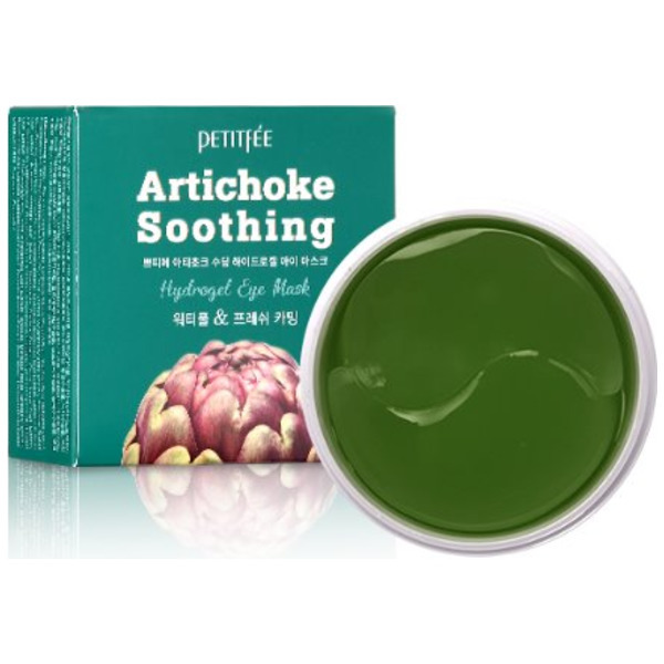 Гидрогелевые патчи для глаз с артишоком Artichoke Soothing Hydrogel Eye Mask, Petitfee 84 г