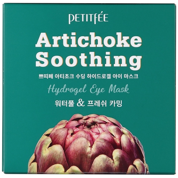 Гидрогелевые патчи для глаз с артишоком Artichoke Soothing Hydrogel Eye Mask, Petitfee 84 г