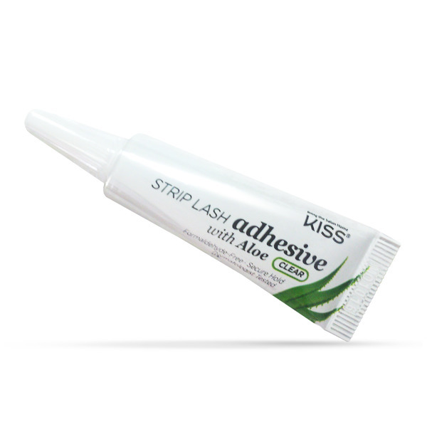 Клей с алоэ для накладных ресниц, прозрачный Strip Lash Adhesive KPLGL05, Kiss 7 мл