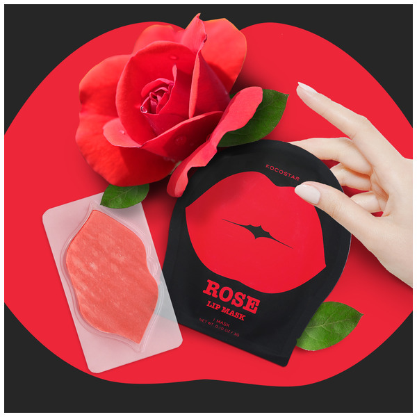 Гидрогелевые патчи для губ Роза Rose Lip Mask Single Pouch, Kocostar 3 г