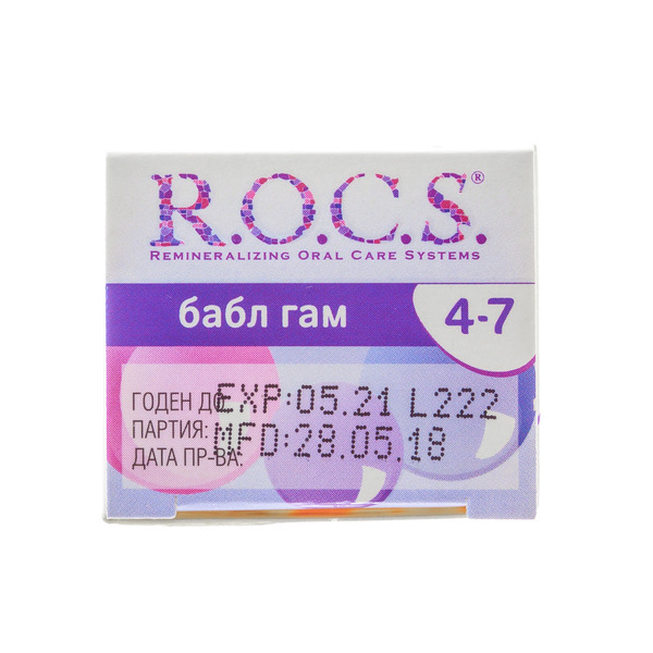 Рокс Зубная паста Рокс Бабл Гам 45 гр (R.O.C.S, Kids 3-7 years)