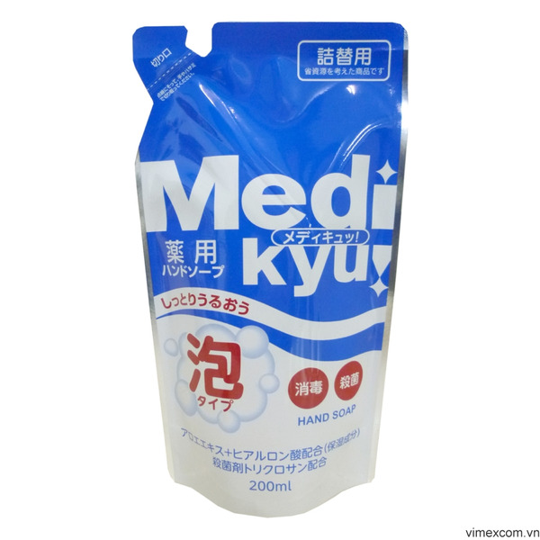 Пенное мыло для рук с триклозаном и экстрактом алоэ MediKyu, ROCKET SOAP (запасной блок) 200 мл