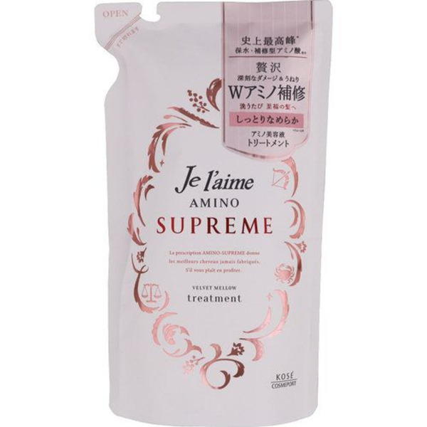 Восстанавливающий кондиционер для поврежденных волос Je laime Amino Supreme Velvet Mellow, KOSE COSMEPORT 350 мл (мягкая упаковка)