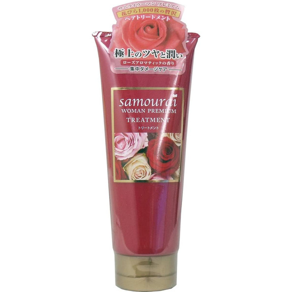 Маска для волос восстанавливающая и увлажняющая, с великолепным ароматом роз Samourai Woman Premium, SPR JAPAN 200 г