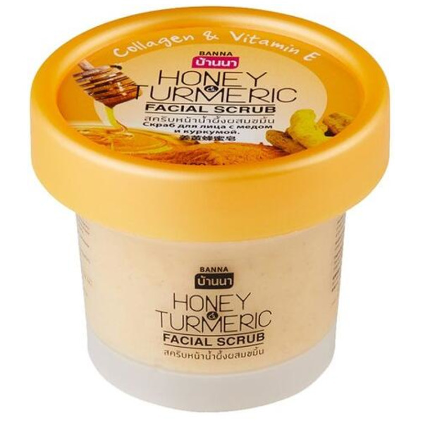 Скраб для лица с медом и куркумой, Banna 100 мл