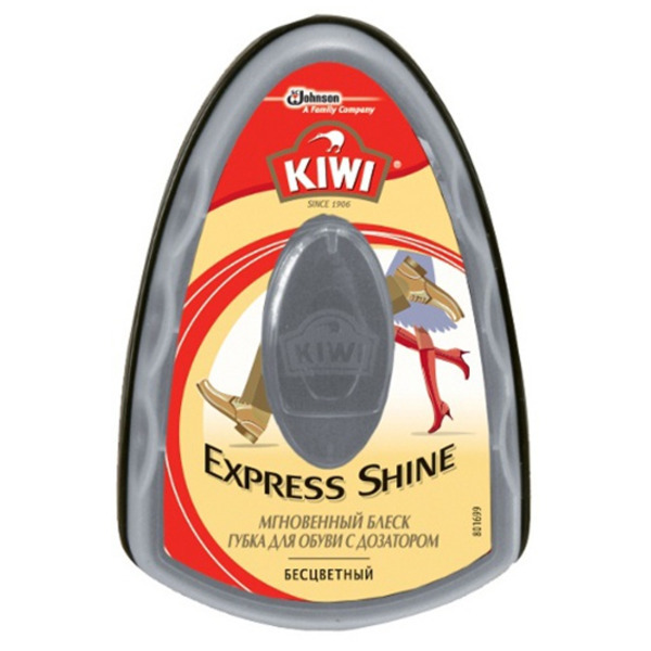 Мгновенный блеск Губка с дозатором Express Shine Бесцветная, Kiwi 7 мл  