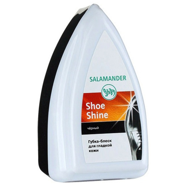 Губка-блеск для гладкой кожи Shoe Shine (черная), Salamander