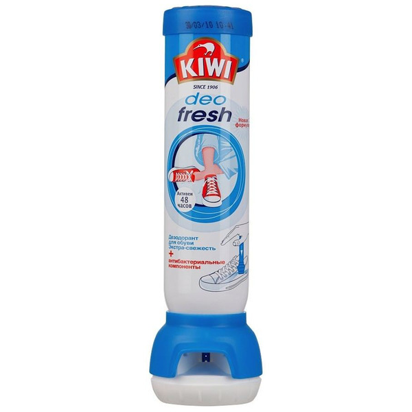 Дезодорант для обуви Экстра-свежесть+антибактериальные компоненты Deo Fresh, Kiwi 100 мл (с насадкой)