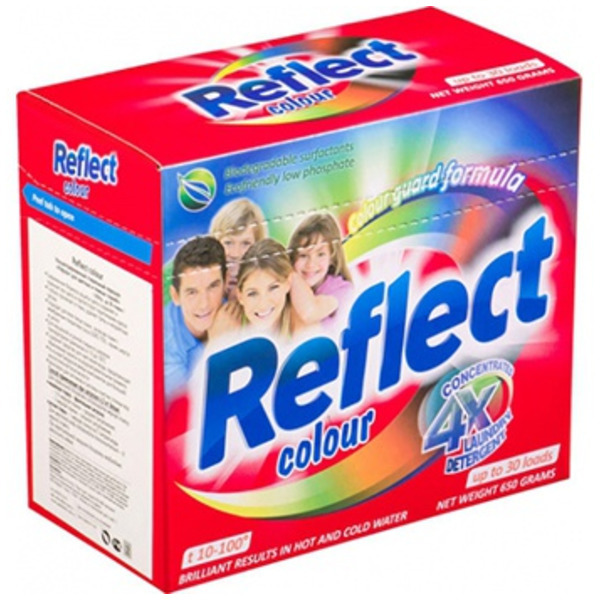 Концентрированный стиральный порошок для цветного белья Reflect Colour, Neon 650 г на 30 стирок