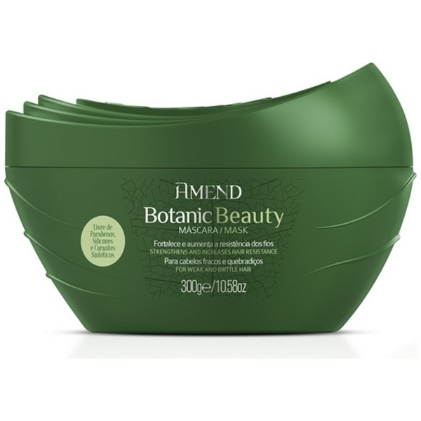 Органическая маска для укрепления волос с экстрактами розмарина и имбиря Botanic Beauty Mask, Amend 300 мл.