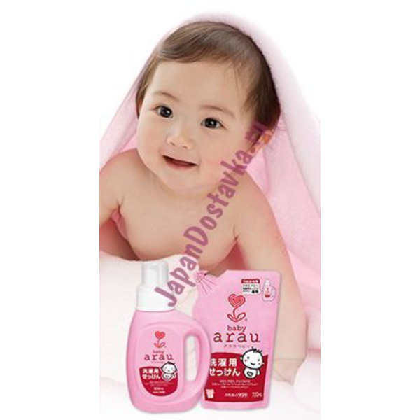 Жидкое мыло для стирки детского белья Arau Baby, SARAYA 800 мл