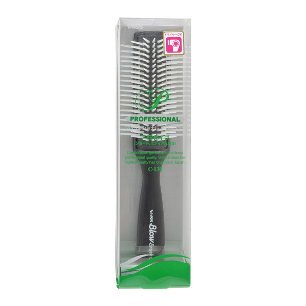 Профессиональная щетка для укладки волос (цвет ручки черный), Vess