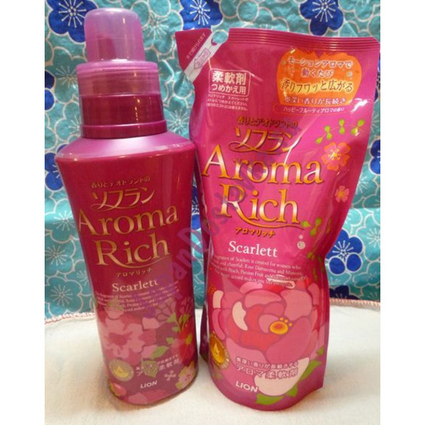 Кондиционер для белья Aroma Rich Scarlett, LION 620 мл